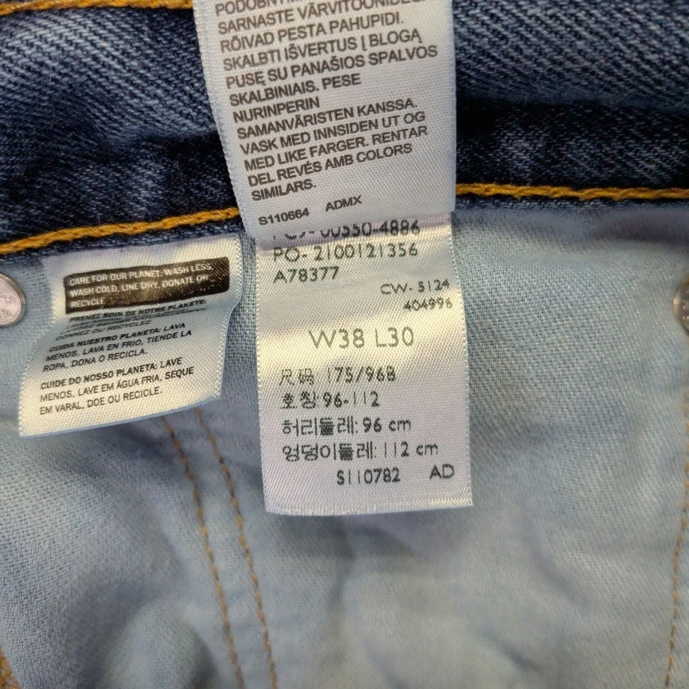 Levi's‎ 550 Relaxed Fit Tapered Leg Men's Jeans 38x30 Medium Wash Blue Denim